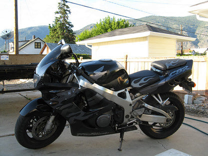 LUIMOTO (Flame) Passenger Seat Covers for the HONDA CBR900RR (92-99)