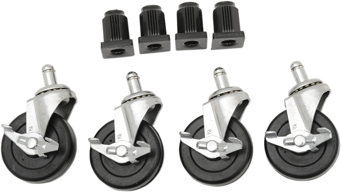 PARTS UNLIMITED Caster Wheels for Tire Rack T-RACK WHEELS