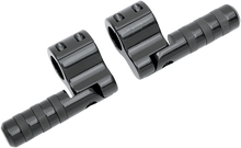 LINDBY Clamp-On 3 Band Foot Peg - Wide - Black BL815
