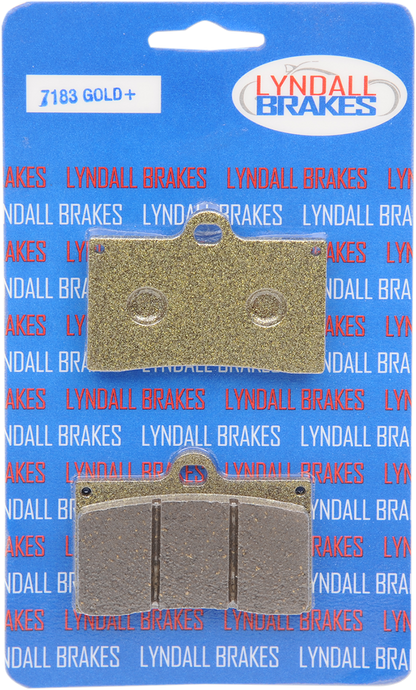 LYNDALL RACING BRAKES LLC Brake Pads - Gold+ Brembo 7138-GPLUS