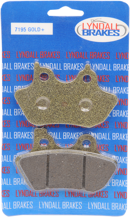 LYNDALL RACING BRAKES LLC Gold-Plus Brake Pads - Harley-Davidson 7195-GPLUS