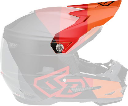 6D HELMETS ATR-2 Visor - Range - Red 72-6111