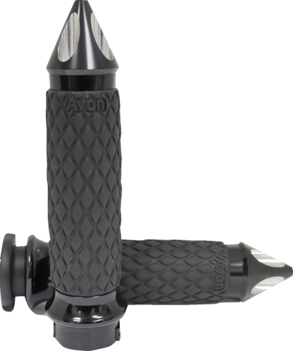 AVON GRIPS Diamond Contour Grips - Spike - Black DIA-65-AN-SPIKE