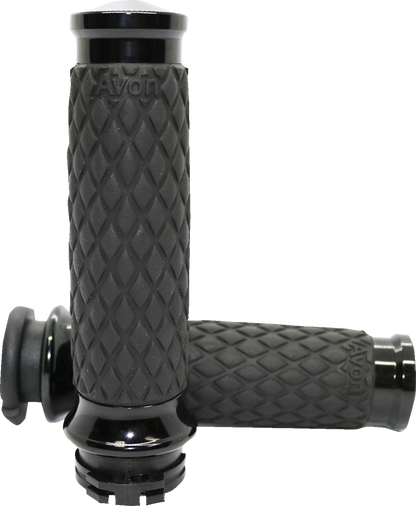 AVON GRIPS Diamond Contour Grips - Black DIA-65-ANO