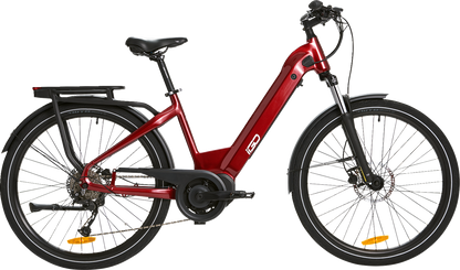 IGO ELECTRIC BIKES Discovery Rosemont LS E-Bike - Burgundy - Step Through 100-212-000