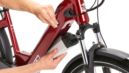 IGO ELECTRIC BIKES Discovery Rosemont LS E-Bike - Burgundy - Step Through 100-212-000