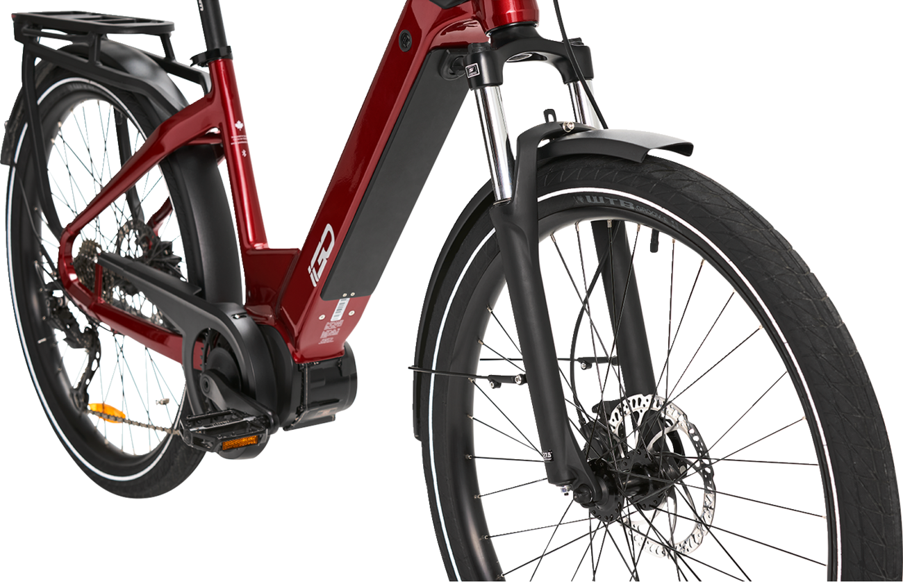 IGO ELECTRIC BIKES Discovery Rosemont LS E-Bike - Burgundy - Step Through 100-212-000