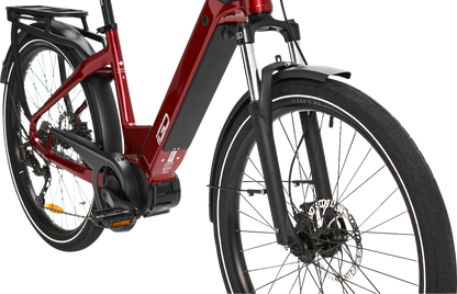 IGO ELECTRIC BIKES Discovery Rosemont LS E-Bike - Burgundy - Step Through 100-212-000