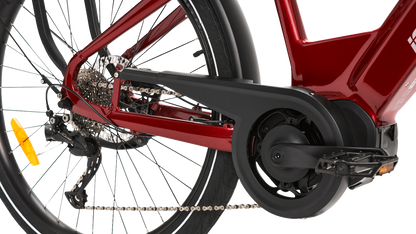IGO ELECTRIC BIKES Discovery Rosemont LS E-Bike - Burgundy - Step Through 100-212-000