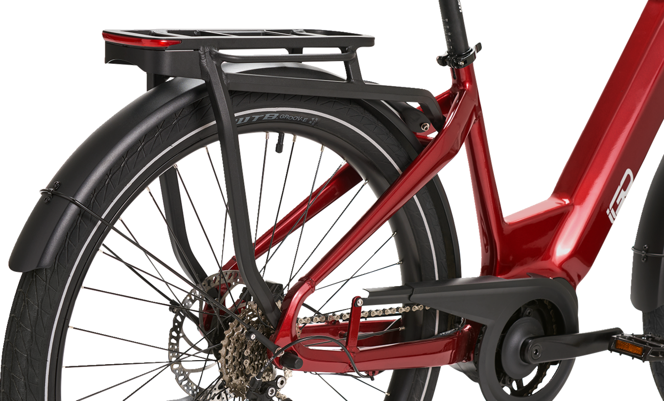 IGO ELECTRIC BIKES Discovery Rosemont LS E-Bike - Burgundy - Step Through 100-212-000