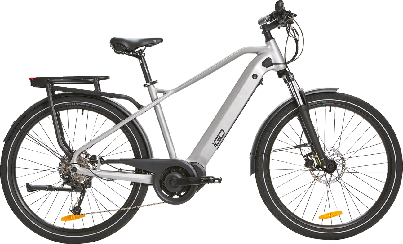 IGO ELECTRIC BIKES Discovery Yorkville LS E-Bike - Platinum - Hybrid 100-222-000