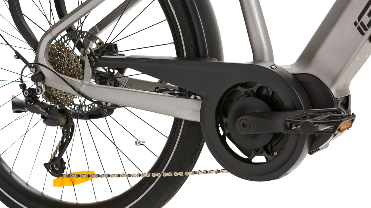 IGO ELECTRIC BIKES Discovery Yorkville LS E-Bike - Platinum - Hybrid 100-222-000