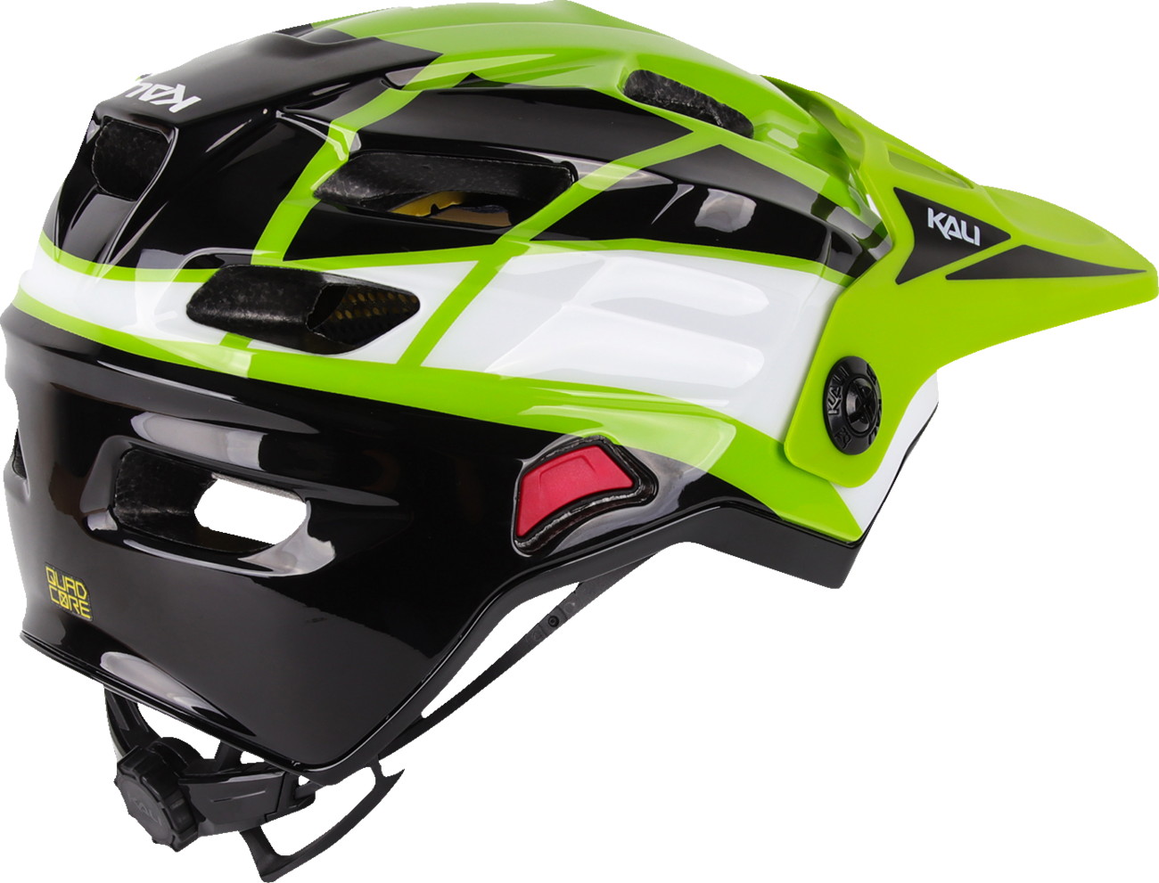 KALI Child Maya Full Face Helmet - Race - Gloss Lime/White/Black - OS 0221923322