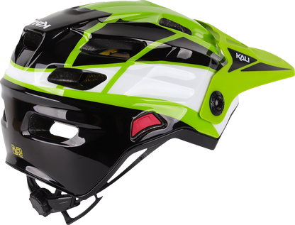 KALI Child Maya Full Face Helmet - Race - Gloss Lime/White/Black - OS 0221923322