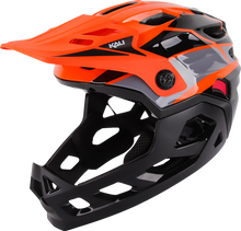 KALI Child Maya Full Face Helmet - Race - Gloss Orange/Gray/Black - OS 0221923312