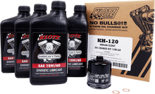 KLOTZ OIL Oil Change Kit - Indian Scout - 15W-60 KH-120