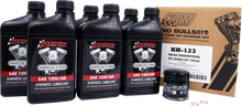 KLOTZ OIL Oil Change Kit - Indian Thunderstroke - 20W-40 KH-123