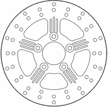 MOTO-MASTER Brake Rotor - Rear - Adrian 110634-PU