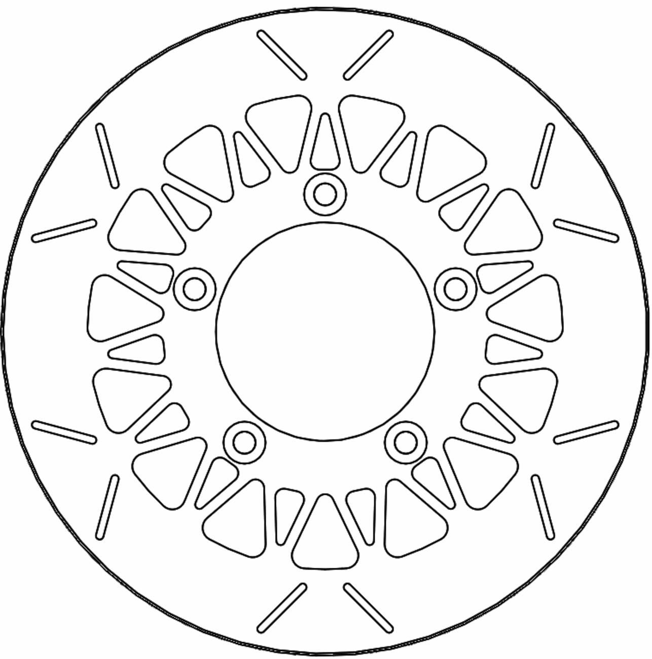 MOTO-MASTER Brake Rotor - Rear - Rialto 110756-PU