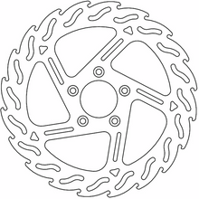 MOTO-MASTER Brake Rotor - Front Left - Flame 110767-PU