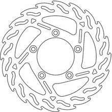 MOTO-MASTER Brake Rotor - Rear - Flame 110770-PU