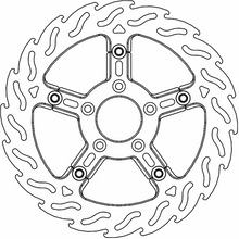 MOTO-MASTER Brake Rotor - Front Left - Flame 112312-PU