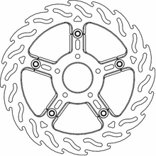 MOTO-MASTER Brake Rotor - Front Right - Flame 112317-PU