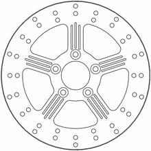 MOTO-MASTER Brake Rotor - Rear - Adrian 110633-PU