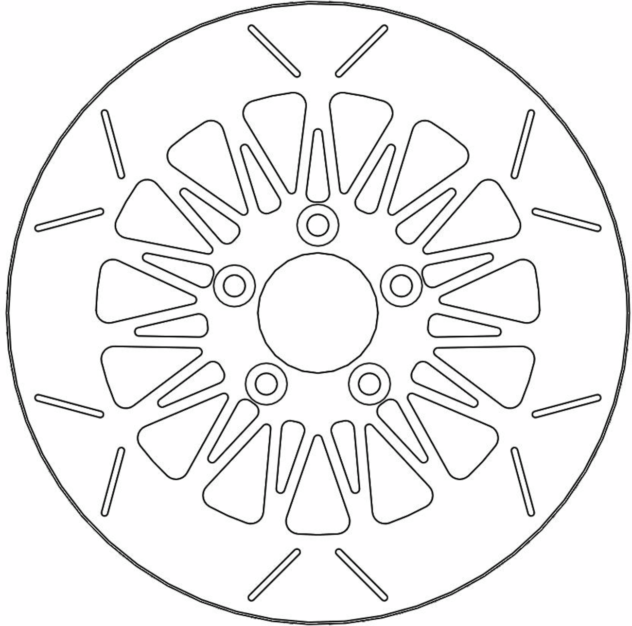MOTO-MASTER Brake Rotor - Rear - Rialto 110636-PU