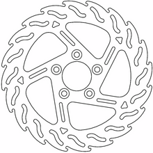 MOTO-MASTER Brake Rotor - Rear - Flame 110747-PU