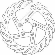 MOTO-MASTER Brake Rotor - Rear - Flame 110746-PU