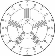 MOTO-MASTER Brake Rotor - Rear - Adrian 110752-PU