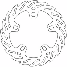 MOTO-MASTER Brake Rotor - Front Left - Flame 110762-PU