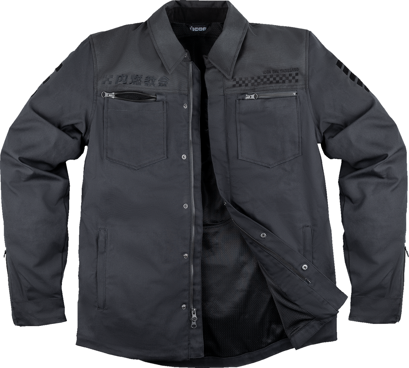 ICON Upstate Canvas National™ Jacket - Black - XL 2820-6563