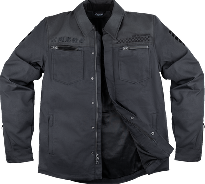 ICON Upstate Canvas National™ Jacket - Black - Medium 2820-6561