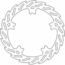 MOTO-MASTER Brake Rotor - Front Left - Flame 110765-PU