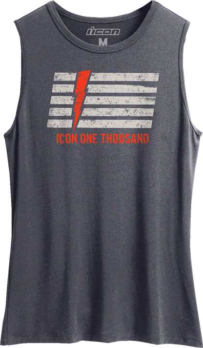 ICON Women's Invasion Stripe™ Tank Top - Antique Denim - XS 3031-4217