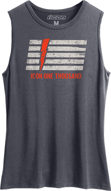 ICON Women's Invasion Stripe™ Tank Top - Antique Denim - XL 3031-4221
