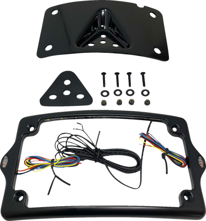 KODLIN USA License Plate Kit - Amber/Red/White - Black KUS20350