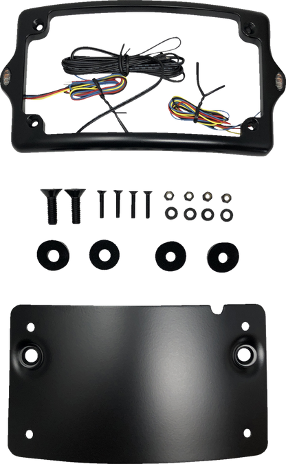 KODLIN USA License Plate Kit - Amber/Red/White - Black KUS20300