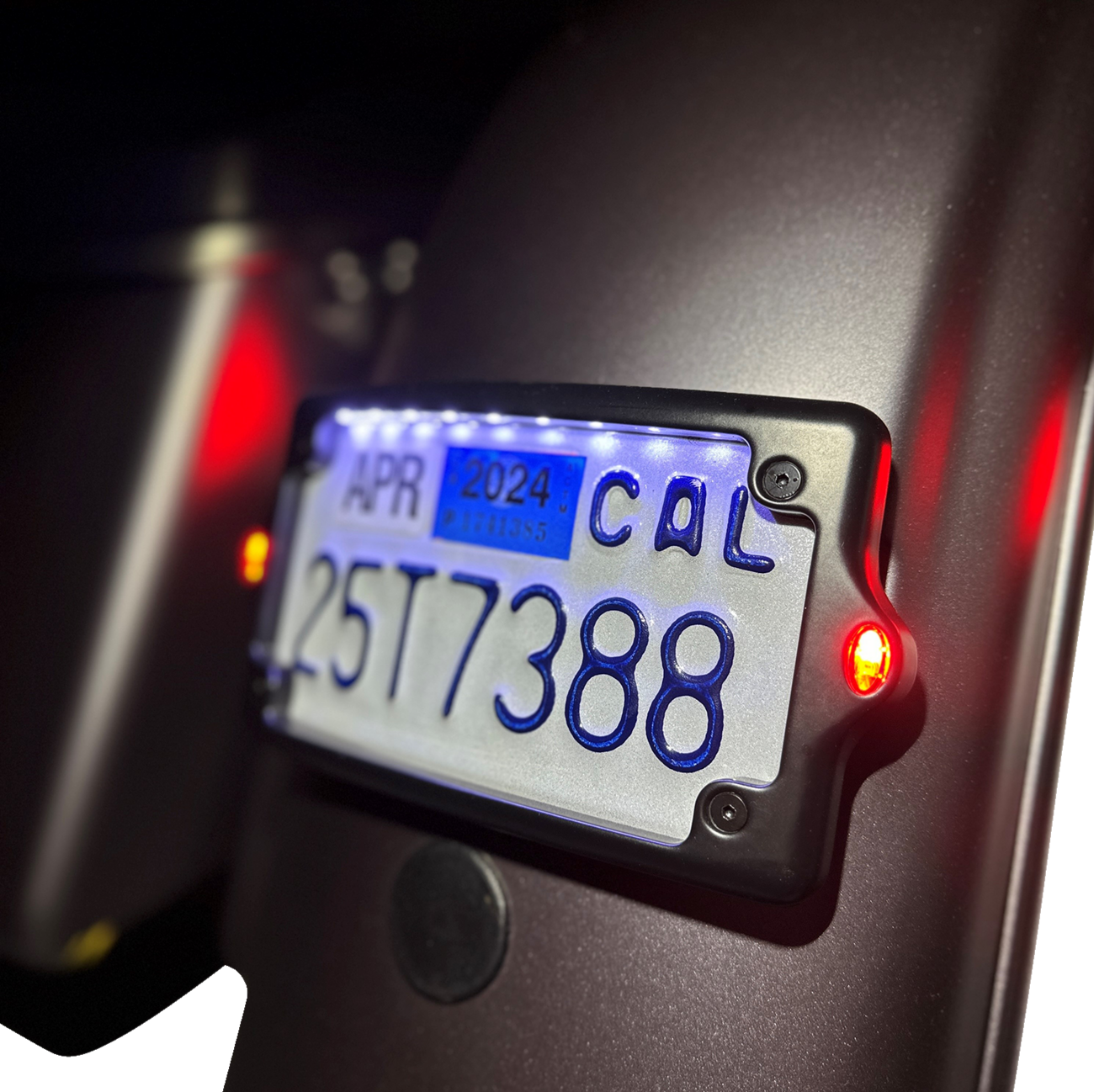 KODLIN USA License Plate Kit - Amber/Red/White - Black KUS20300