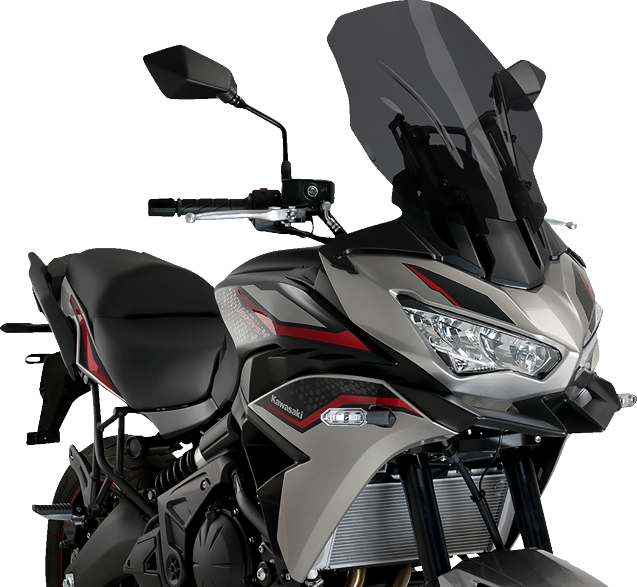 PUIG HI-TECH PARTS Touring Windscreen - 18-3/4" - Dark Smoke - Versys 650 21260F