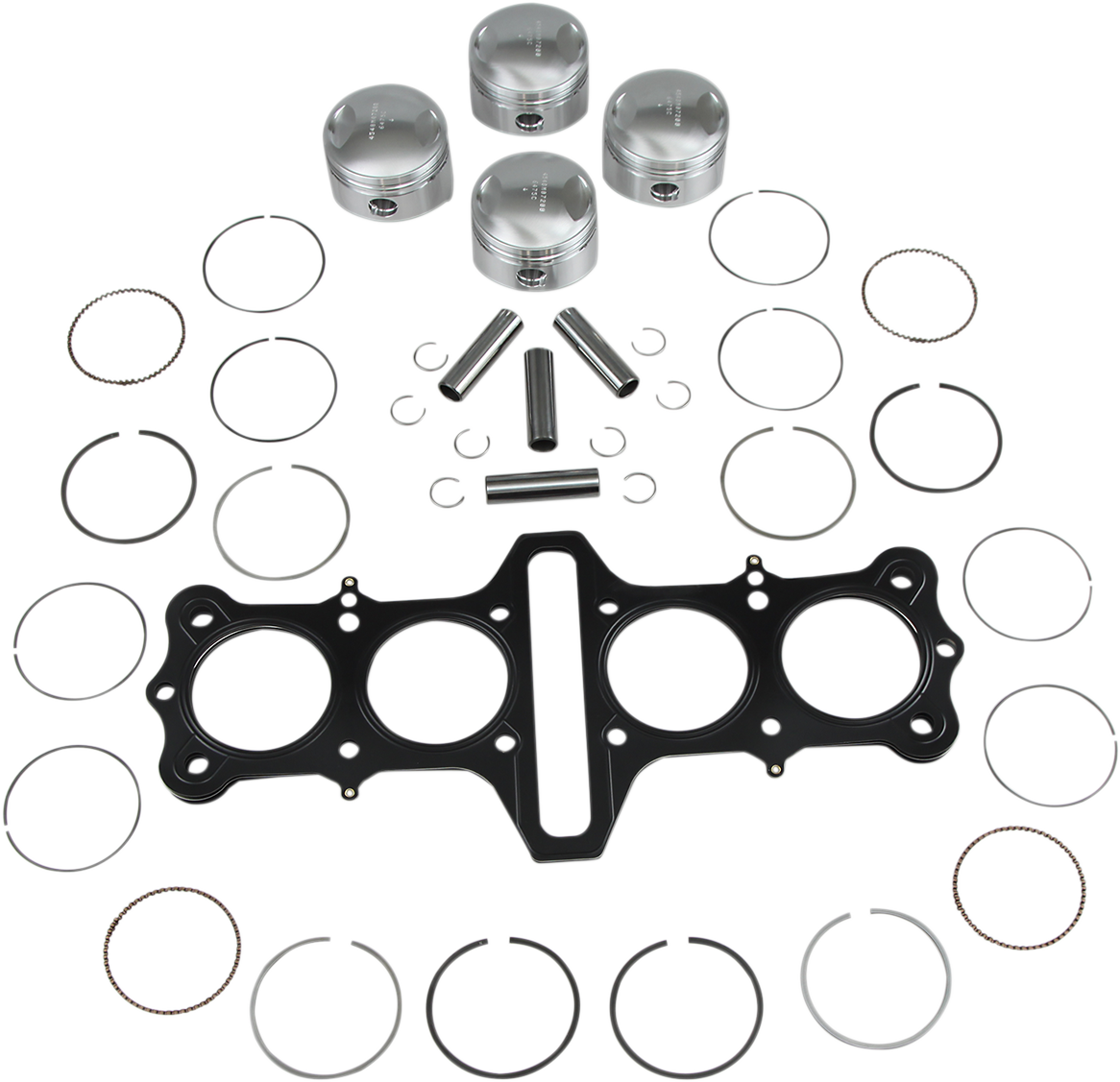 WISECO Piston Kit with Gasket - 72.00 mm - Kawasaki K1076