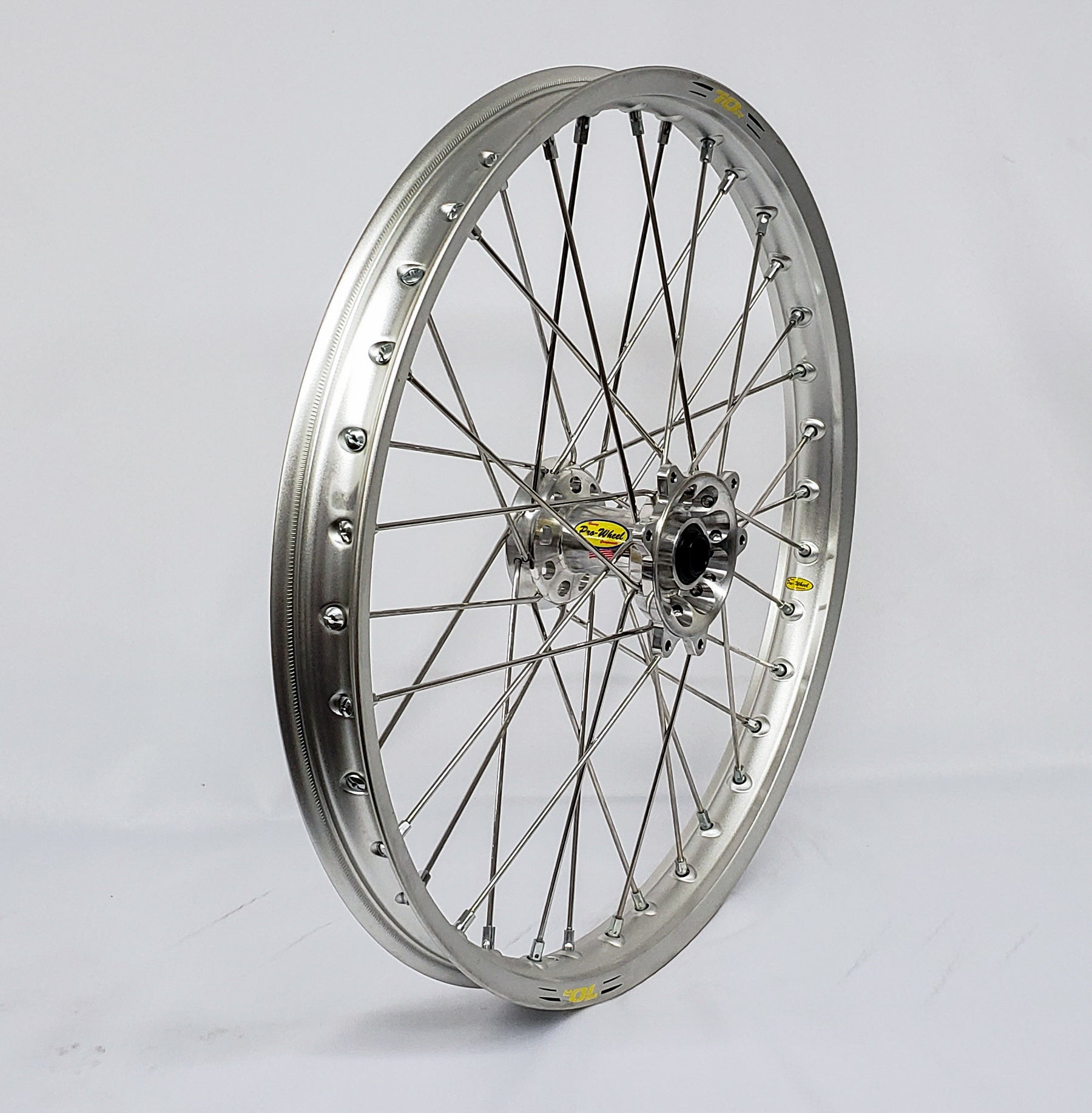 Wheel Rear 1.60x16 Silver Hub Sil Rim/Sil Spoke/Sil Nipple