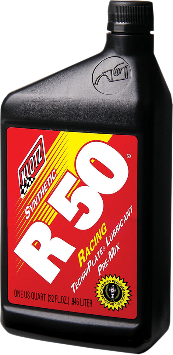 KLOTZ OIL R-50 Racing TechniPlate® Synthetic 2-Stroke Premix Oil - 1 U.S. quart KL104