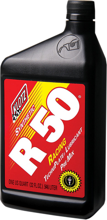 KLOTZ OIL R-50 Racing TechniPlate® Synthetic 2-Stroke Premix Oil - 1 U.S. quart KL104