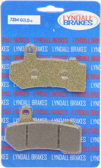 LYNDALL RACING BRAKES LLC Gold-Plus Brake Pads - Harley-Davidson 7254-GPLUS