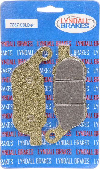 LYNDALL RACING BRAKES LLC Gold-Plus Brake Pads - Harley-Davidson 7257-GPLUS