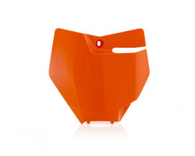 Front Number Plate Orange