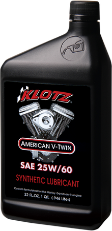 KLOTZ OIL V-Twin Synthetic Engine Oil - 25W-60 - 1 U.S. quart KH-2560